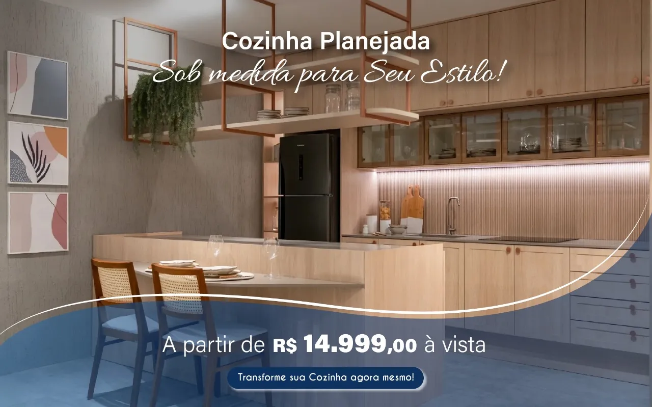 Cozinha Planejada sob medida para seu estilo! A partir de R$ 14.999,00 à vista. Transforme sua cozinha agora mesmo.